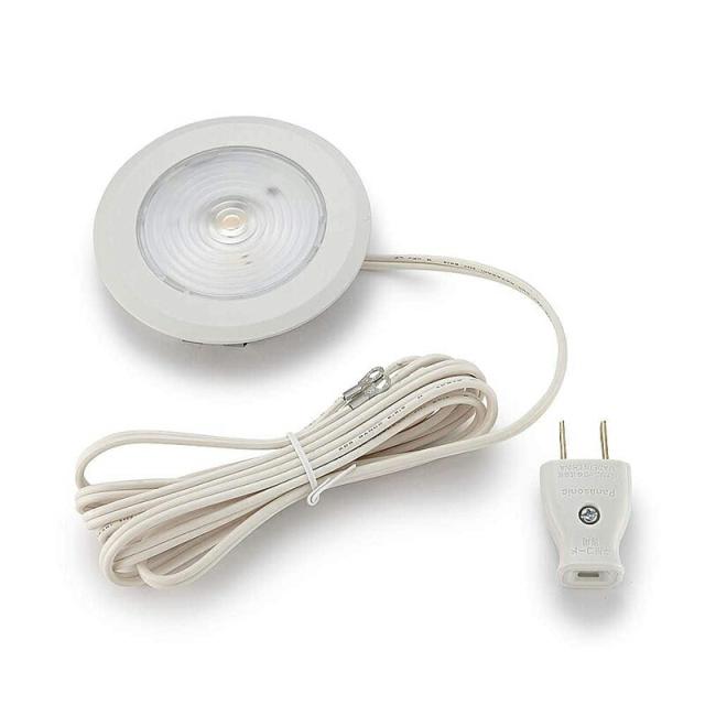 スガツネ工業　LAMP　LEDスリムライト SL-RU2-100型 丸形埋込タイプ PAT　ホワイト　【品番：SL-RU2-100-WLR-WT】