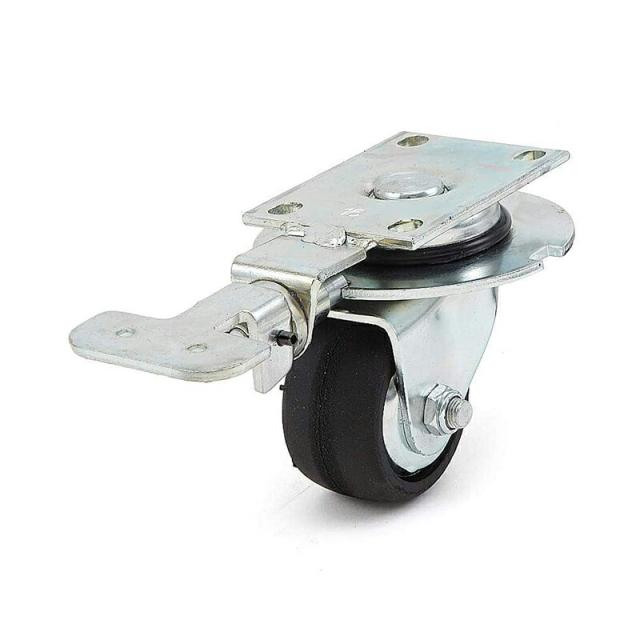 スガツネ工業　DARCOR　重量用キャスター 60シリーズ プレートタイプ 自在車 4ポジション旋回ロック　【品番：SUG-16-625F-XSR】