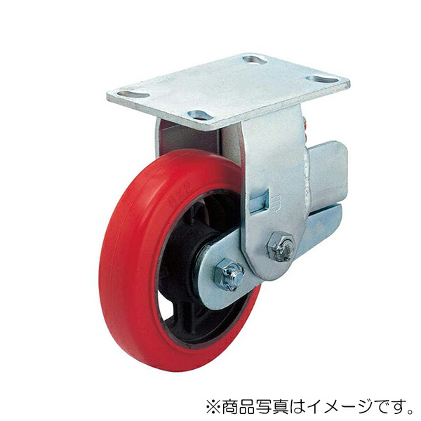 スガツネ工業　重量用ダンピングキャスター TP型 プレートタイプ 固定車　【品番：TP-200LC-A-BU】