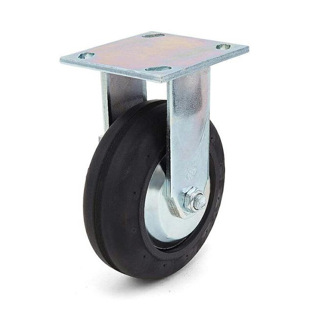 スガツネ工業　DARCOR　重量用キャスター 400シリーズ プレートタイプ 固定車　【品番：SUG-31-406R-PD】