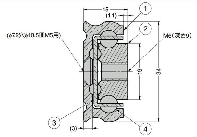 スガツネ工業 CHAMBRELAN 横すべり軌跡 CBL-R53 掛け目用 【品番：CBL-R53-850】