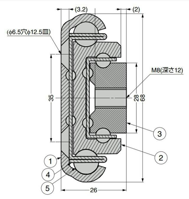 スガツネ工業　CHAMBRELAN　スライドレール CBL-RA7R 超重量用　【品番：CBL-RA7R-550】_1