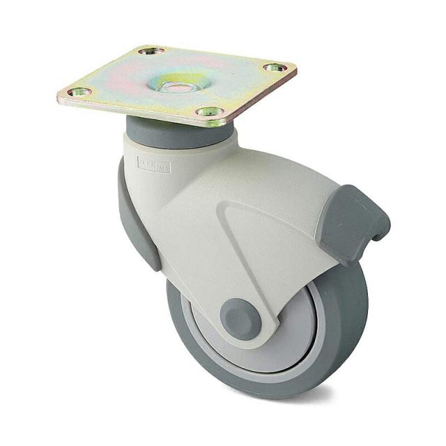 スガツネ工業　LAMP　表示器付単輪キャスター EX-100P型 プレートタイプ　【品番：EX-100P】