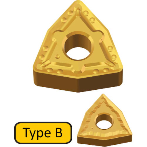 NTKカッティングツールズ　TAEGUTEC　旋削加工用チップ　Ｔ‐ターン　ＣＶＤ　【10個】　【品番：WNMG 080412 MT TT8105B】