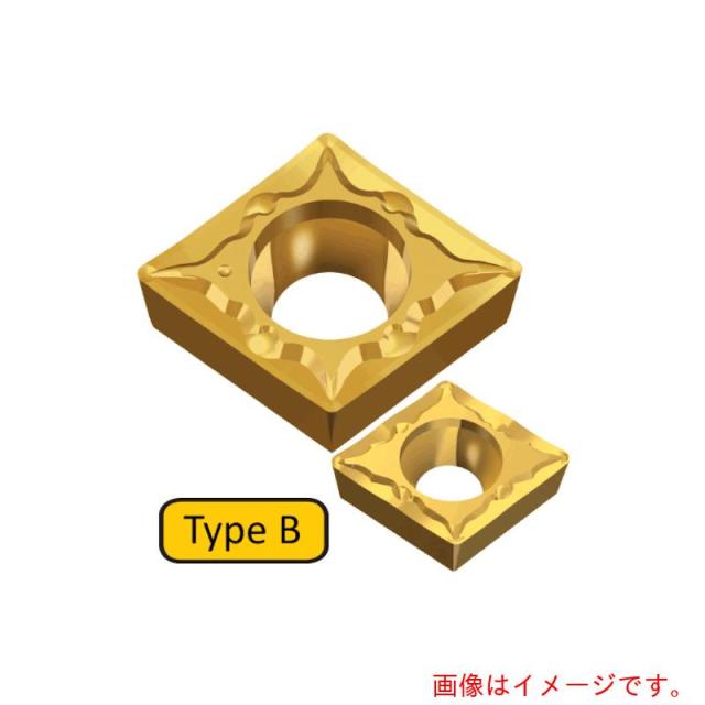 【メール便対応】NTKカッティングツールズ　TAEGUTEC　旋削加工用チップ　Ｔ‐ターン　ＣＶＤ　【10個】　【品番：CCMT 09T304 FG TT8125B】
