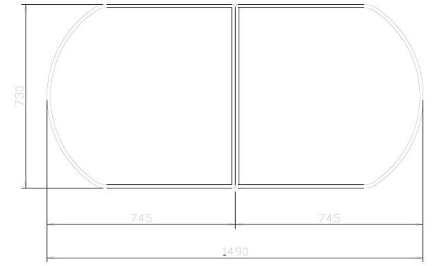 風呂蓋　タカラスタンダード　MVA-16YS タカラスタンダード 組み合わせ式風呂フタ（2枚組） フロフタMVA
