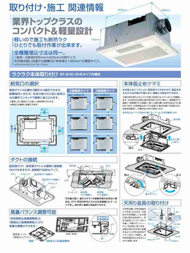 桜舞う季節 高須産業 浴室換気乾燥暖房機 (1室換気) BF-231SHA - 通販