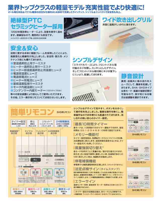 高須産業 24時間換気システム対応 浴室換気乾燥暖房機（1室換気タイプ