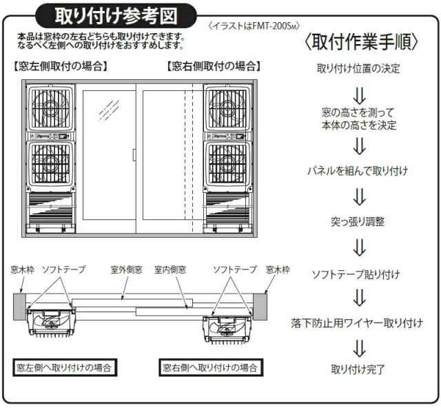 海外並行輸入正規品 高須産業 ウィンドゥツインファン 窓用換気扇 引き紐式タイプ ウインドツインファン FMT-200P 