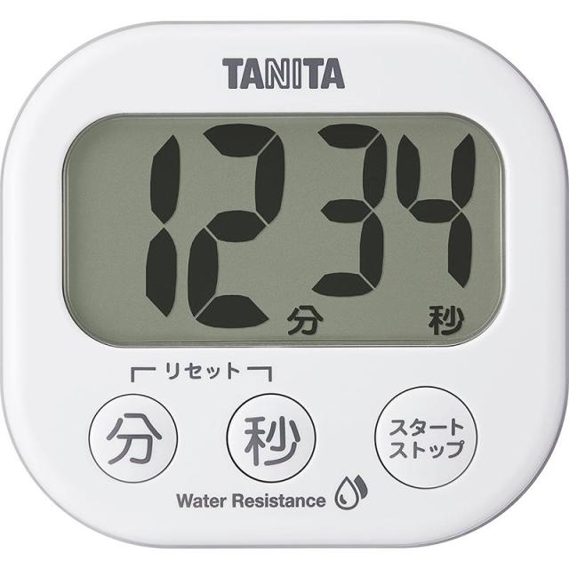 【メール便対応】タニタ　洗えるでか見えタイマー　ホワイト　【品番：TD-426-WH】