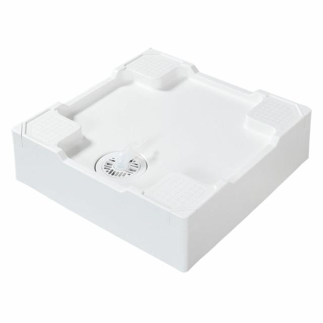 テクノテック　床上配管対応防水パン（排水管用開口なし、専用排水トラップ・専用フレキ付）　ニューホワイト　【品番：TPR640N-W3-F1】