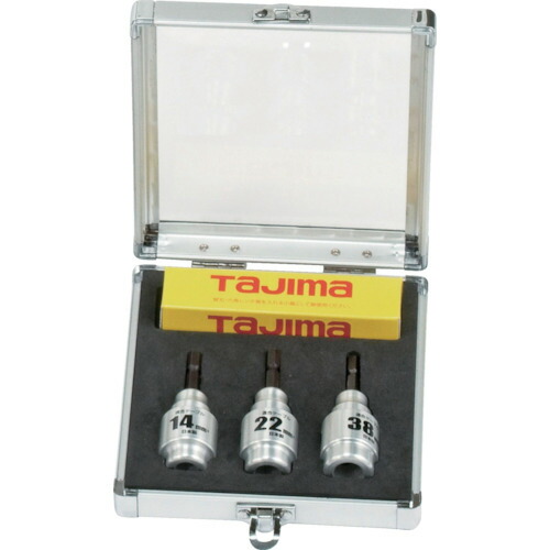 TJM絵図面（TAJIMA） タジマ ＣＶ線ストリッパ ムキソケ １４・２２・３８仕かける 【品番：DK-MS3SSET】