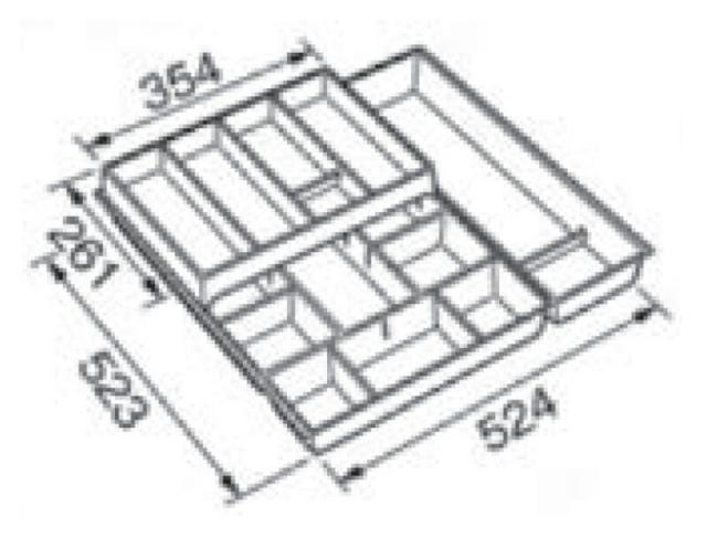 【在庫処分】トクラス　キッチンキャビネット用トレー（D650調理スペース用キャビネット配管スペースなし専用） W600用　【品番：FHDT6055M】