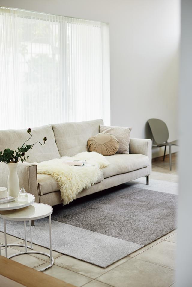 東リ ソワレ グレージュ 10枚セット 洗えるタイルカーペット 東リ