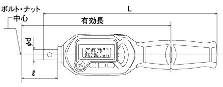 トップ工業　ヘッド交換式デジタルトルクハンドル　【品番：DT340-22BN】