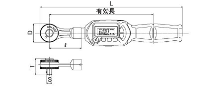 トップ工業　ラチェット形デジタルトルクレンチ　【品番：DRH085-15BN】_5