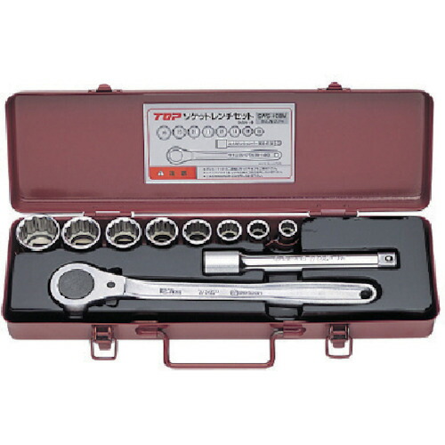 トップ工業　ソケットレンチセット（差込角12.7mm）　【品番：SWS-408M】