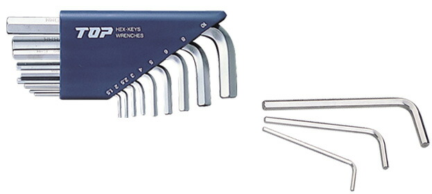 トップ工業　六角棒レンチセット スタンダードタイプ 9本組　【品番：HES-9000】の通販はレンチ
