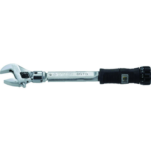 トップ工業　ＴＯＰ　ヘッド反転式モンキ形グリップ付トルクレンチ　調整範囲２〜６Ｎ・ｍ　【品番：HY-6NTG】