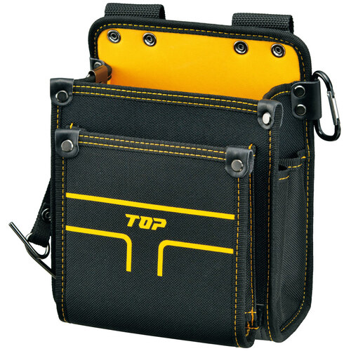 トップ工業　ＴＯＰ　電工腰袋２段タイプ（中）　【品番：TPD-201M】