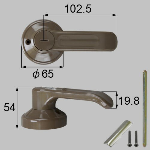 LIXIL（トステム）　レバーハンドルセット　こげ茶　【品番：ZDCB887】の通販は