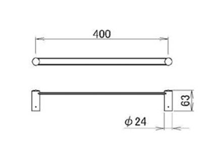LIXIL（トステム）　タオルバー（壁掛け用）　【品番：KAAJQZZ6200】の通販は洗面・脱衣所用設備