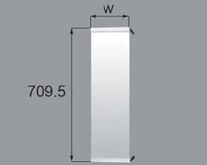 LIXIL（トステム）　袖鏡扉 H709.5用　【品番：QRN240 R W204】_1