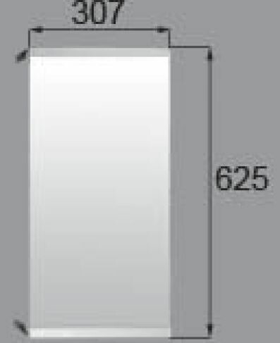 LIXIL（トステム）　中央鏡扉防曇加工鏡 W307ｘH625　【品番：QRN237AW307】 16,513円