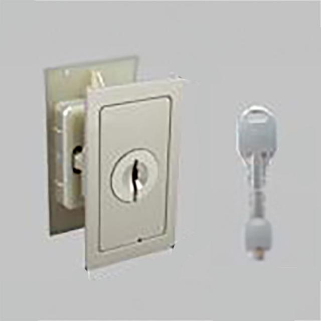 LIXIL（トステム）　引戸用シリンダー錠（プッシュ錠）　シャインニッケルプラス　　【品番：MZHZHCC63】 6,402円