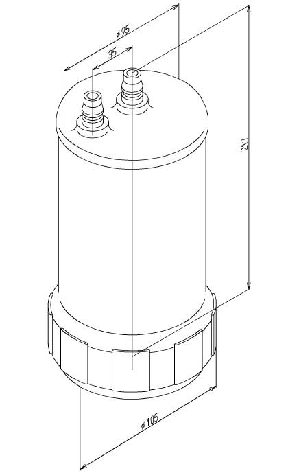 TOTO　浄水器（ビルトイン形）取替え用カートリッジ（13物質除去タイプ）　【品番：TH634-2】の通販は
