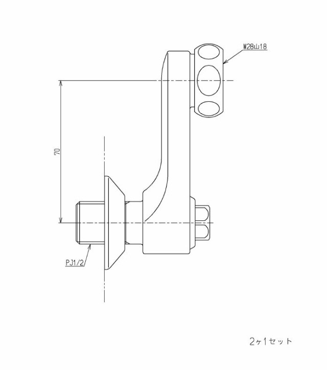 TOTO 止水栓付取付脚（サーモ用、調圧機構付） 【品番：THD62】の通販
