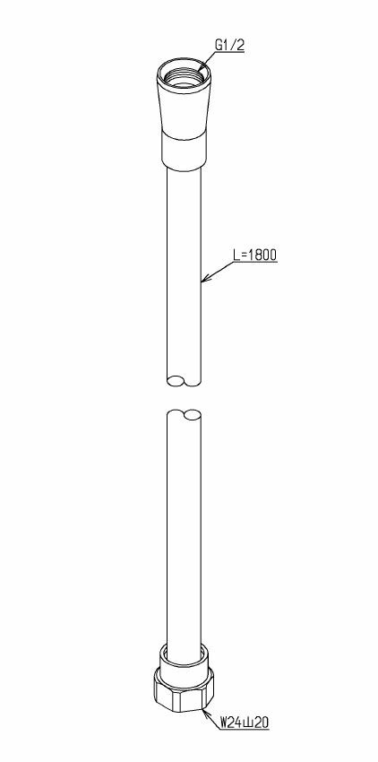 TOTO シャワーホース（1800mm） 【品番：THC40XL】の通販はau PAY