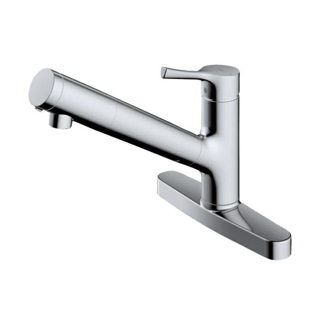 TOTO　台付シングル混合水栓（エコシングル、浄水カートリッジ内蔵、吐水切替）　一般地用　【品番：TKS05317J】