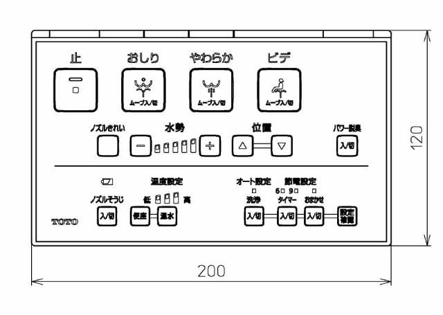 TOTO　リモコン組品　【品番：TCM4323】の通販は 6,798円