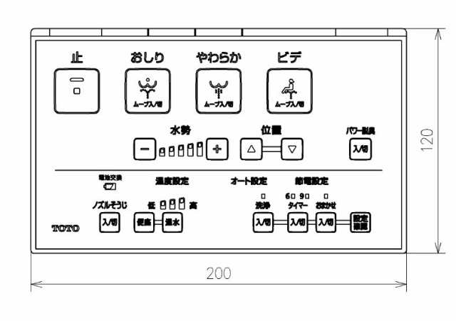 TOTO リモコン組品 【品番：TCM6975】の通販はau PAY マーケット - 住