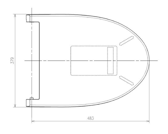 TOTO　便ふた組品　ホワイト　【品番：TCM7697#NW1】