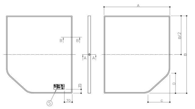 TOTO　断熱風呂蓋1200用 2枚　【品番：AFKK84128W】