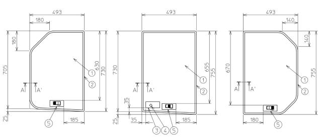 TOTO　Gタイプ用組合せ3枚風呂蓋L　【品番：EKK81036WNL】