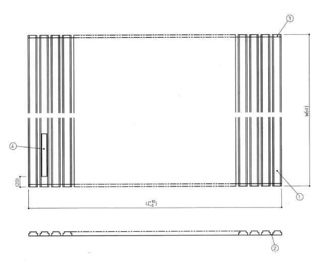 TOTO　1200シヤツター式風呂蓋　【品番：EKK84017W3】