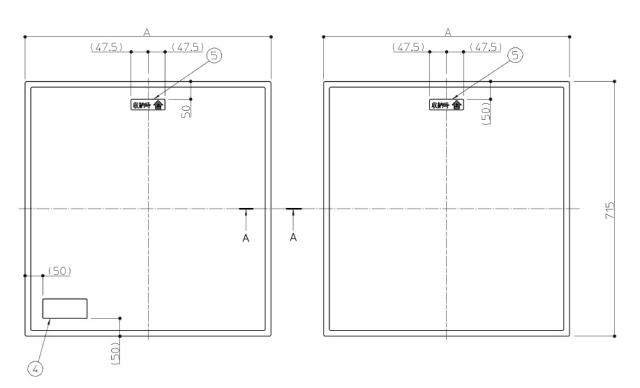 TOTO　断熱風呂蓋 1400 2枚　【品番：EKK84151W2】