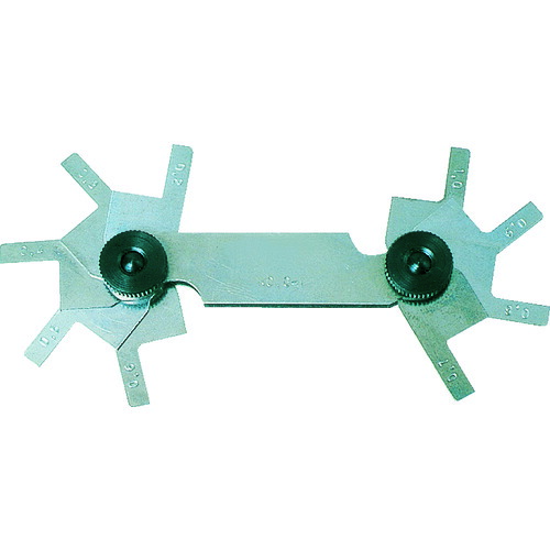 【メール便対応】トラスコ中山（TRUSCO）　C面測定ゲージ 測定範囲0.5〜5.0mm 10枚組　【品番：C-5】