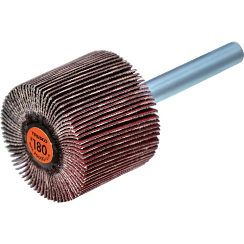 トラスコ中山（TRUSCO）　TRUSCO　セラミックフラップホイール　軸径６ｍｍ　＃１８０　外径３０×幅２５×軸長４０　（５個入）　【品番：TCF3025-CE-180】 4,312円