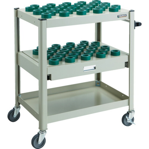 トラスコ中山（TRUSCO）　TRUSCO　ＴＣＷ型ツーリングワゴン　ＨＳＫ４０Ａ専用　５７個　スライド棚付　ＮＧ色　【品番：TCW-TF02CA-NG】