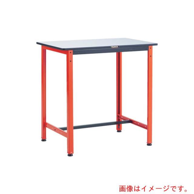 トラスコ中山（TRUSCO）　TRUSCO　軽荷重立作業台（３００ｋｇ）ＴＦＡＥ型　１２００Ｘ６００ＸＨ９００　基本タイプ　オレンジ色　【品番：TFAE-1260】
