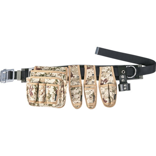 トラスコ中山（TRUSCO）　TRUSCO　ワークポジショニング腰道具５点セット　デジタル迷彩　腰袋２段　【品番：TFC110A-TCMW242SET】