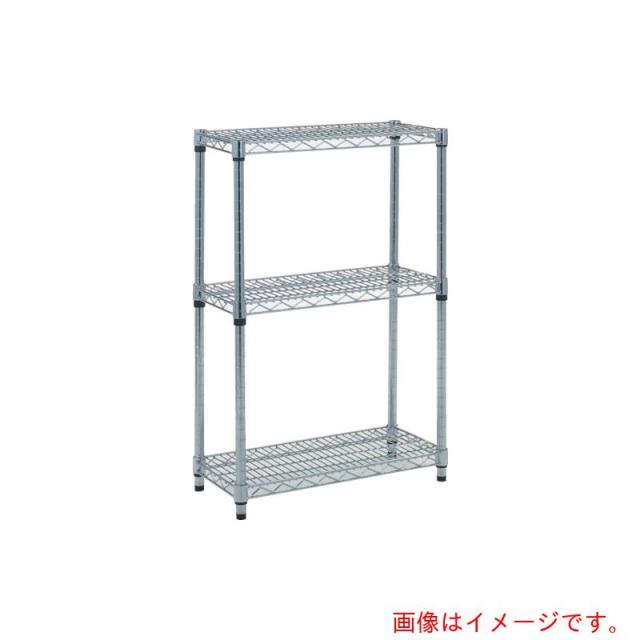 トラスコ中山（TRUSCO）　TRUSCO　スチール製メッシュラック　Ｗ６０５ＸＤ４５７ＸＨ９２３　３段　【品番：TME-3243】