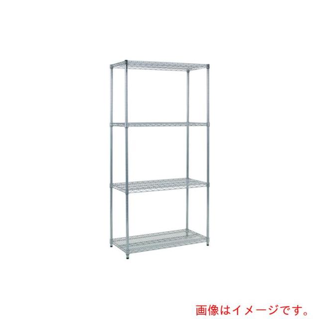トラスコ中山（TRUSCO）　TRUSCO　スチール製メッシュラック　Ｗ９０５ＸＤ３０５ＸＨ１８３８　４段　【品番：TME-6334】