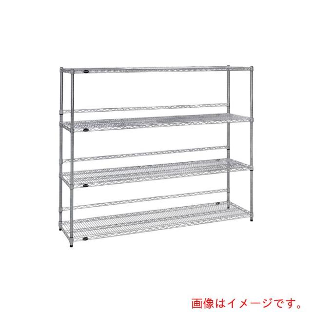 トラスコ中山（TRUSCO）　TRUSCO　スチール製メッシュラック　Ｗ９０５ＸＤ６０９ＸＨ１５３３　４段　　バックバー付　【品番：TMEBB5364】