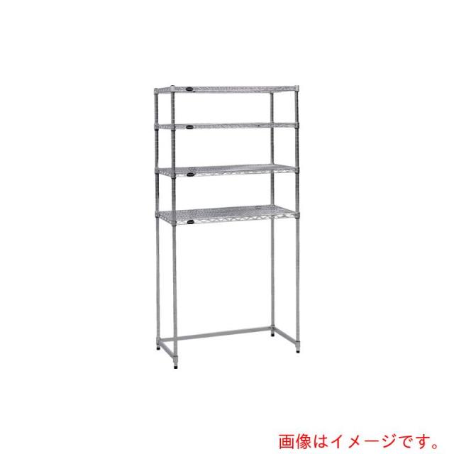 トラスコ中山（TRUSCO）　TRUSCO　　スチール製メッシュラック下段開放型　Ｗ９０５ＸＤ３０５ＸＨ１５３３　棚板４枚　【品番：TMESB5334】