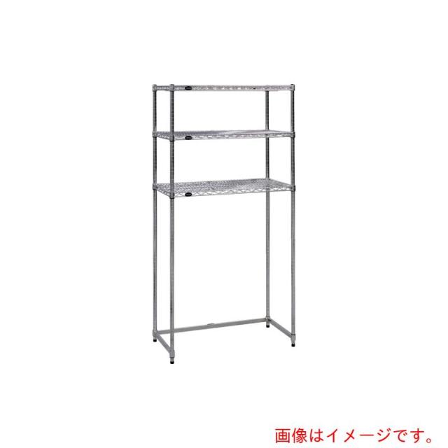 トラスコ中山（TRUSCO）　TRUSCO　　スチール製メッシュラック下段開放型　Ｗ９０５ＸＤ６０９ＸＨ１５３３　棚板３枚　【品番：TMESB5363】